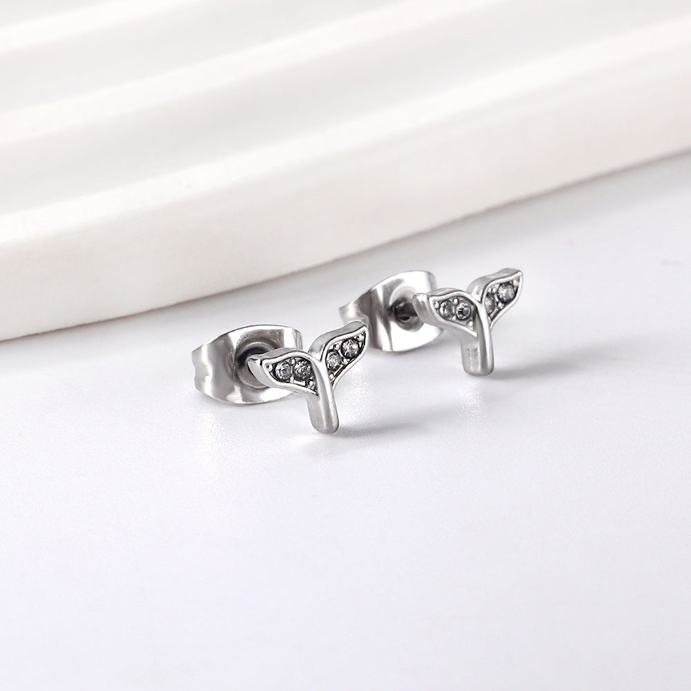 Wholesale Stainless Steel Fishtail Cut Earrings SGS Certified