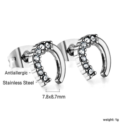 Wholesale Stainless Steel U Cut Earrings Design OEM Service