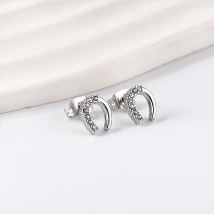 Wholesale Stainless Steel U Cut Earrings Design OEM Service