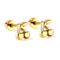 Wholesale 18K Gold Cherry Stud Earrings Sweet Design