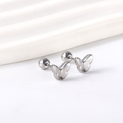 Wholesale 18K Gold Butterfly Stud Earrings Graceful Design