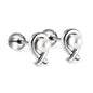 Wholesale 18K Gold Pearl Stud Earrings Elegant Gentle