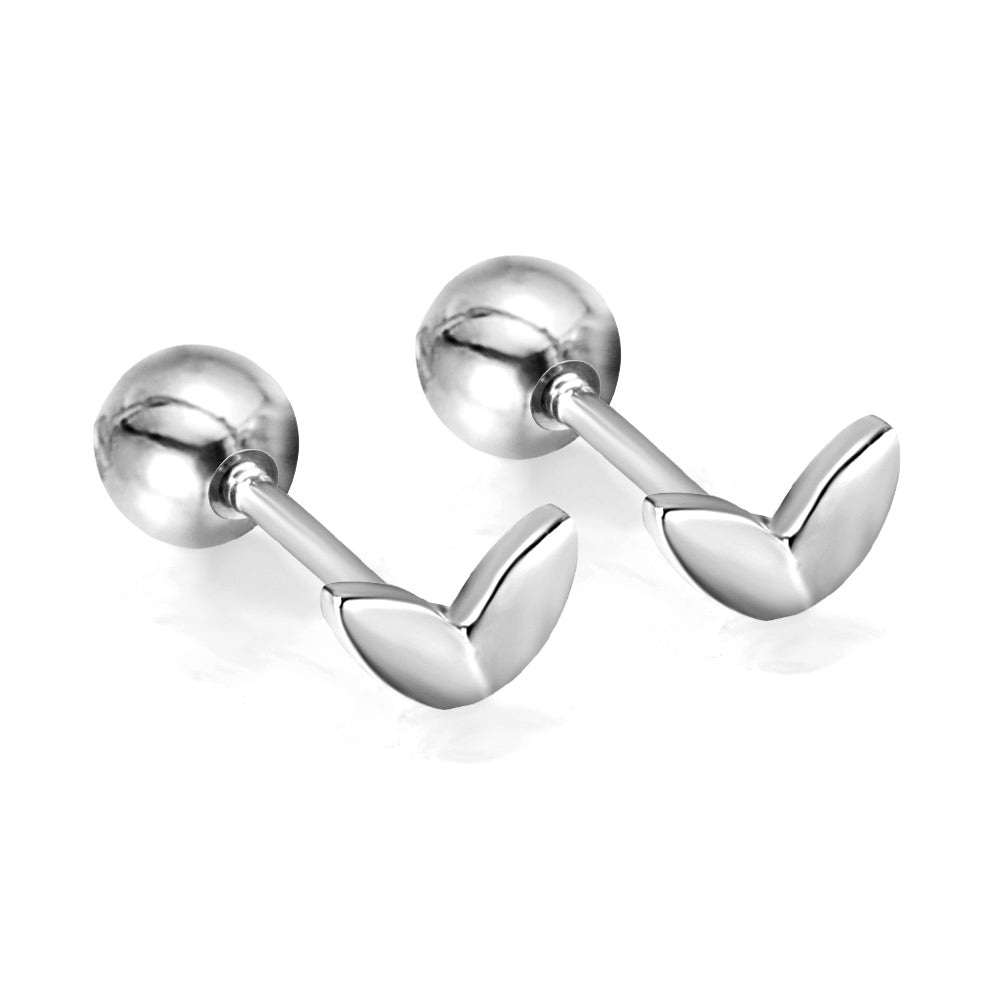 Wholesale 18K Gold Leaf Stud Earrings Natural Design