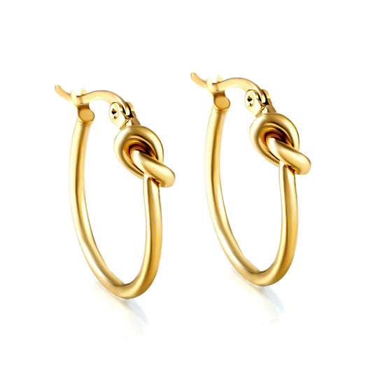 Wholesale Chain - Linked Gold Hoop Earrings for Fashion Distributors