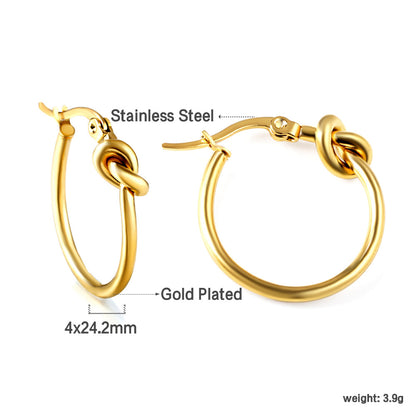 Wholesale Chain - Linked Gold Hoop Earrings for Fashion Distributors