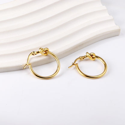 Wholesale Chain - Linked Gold Hoop Earrings for Fashion Distributors