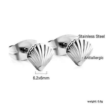 Wholesale 18K Gold Shell Earrings Ocean