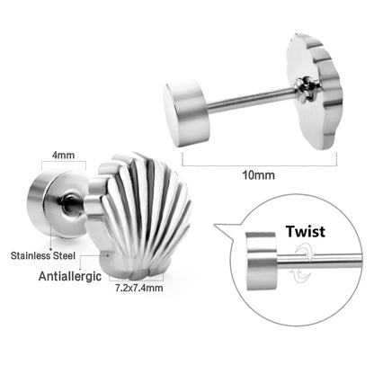 Wholesale Golden Shell Stud Earrings for Merchants