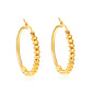 Wholesale Beaded Hoop Earrings for Fashion Retailers Trendy Design