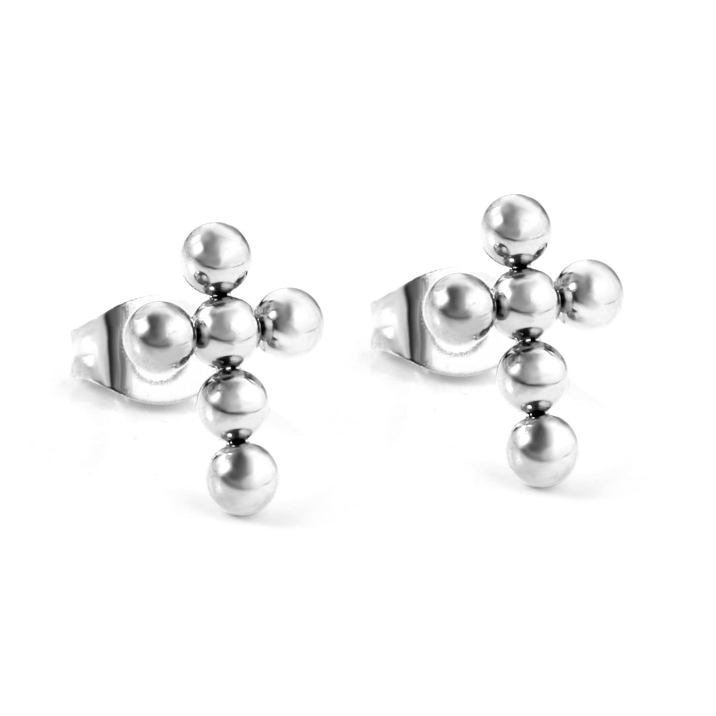 Bulk 18K Gold Multi - Ball Stud Earrings Hypoallergenic