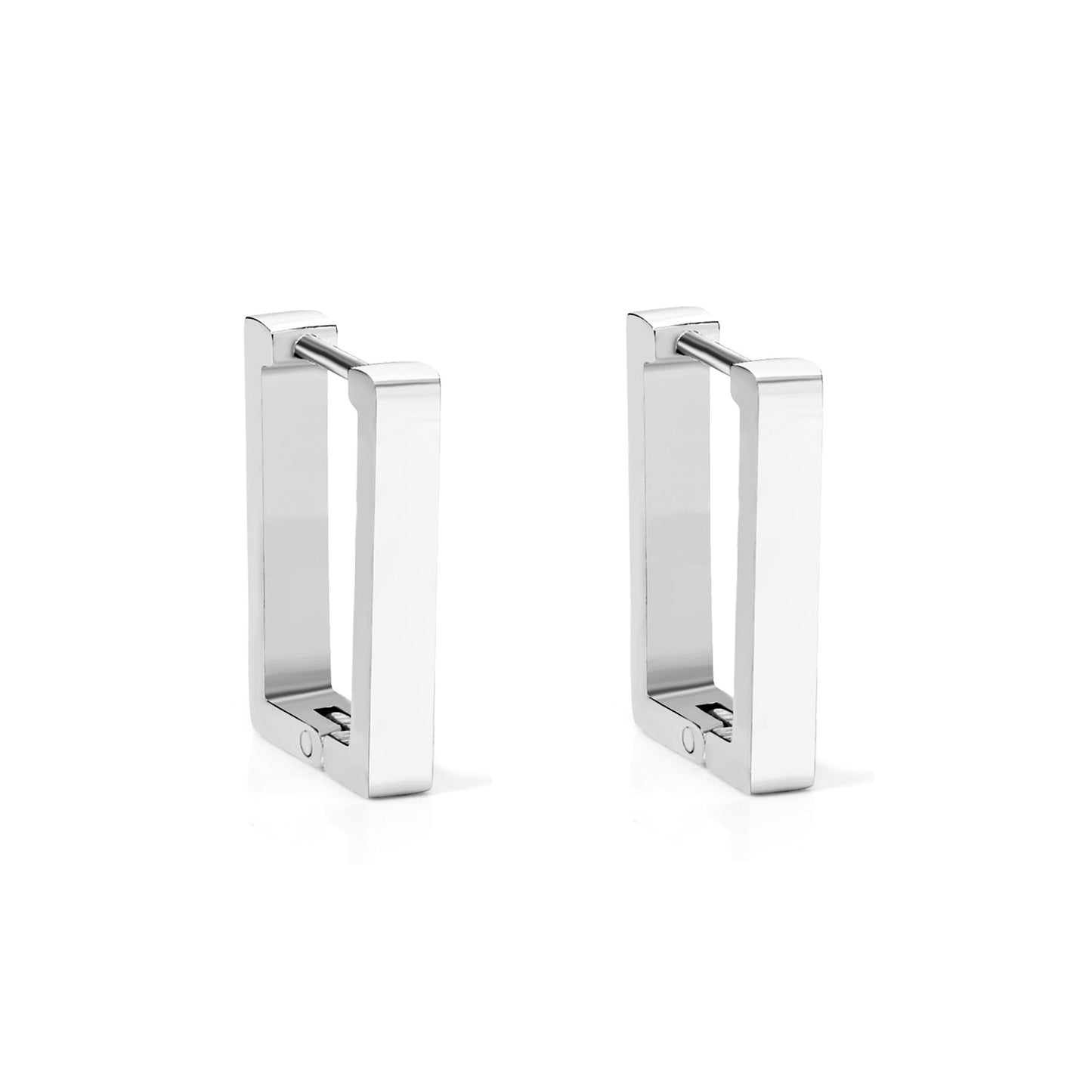 Wholesale 18K Gold Rectangular Earrings for Fashion Jewelry Supplier Trendy Design