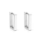 Wholesale 18K Gold Rectangular Earrings for Fashion Jewelry Supplier Trendy Design