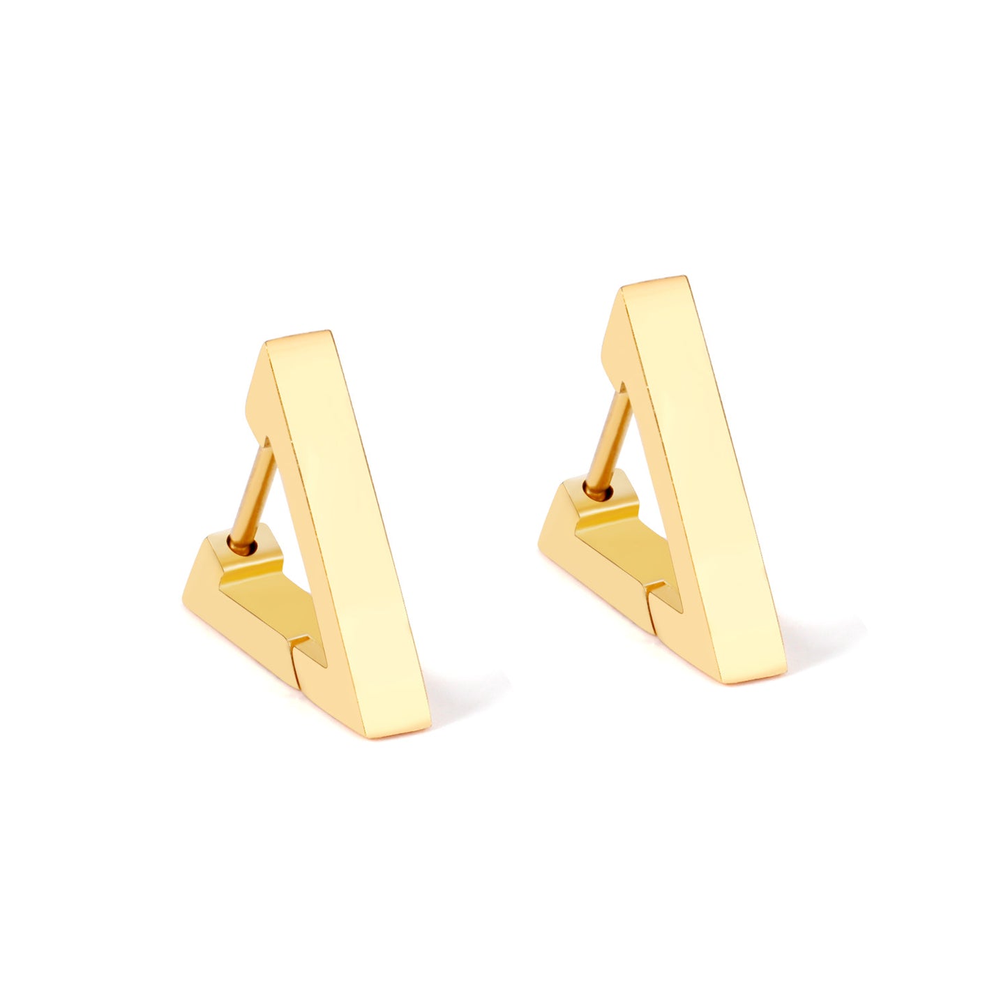 Bulk 18K Gold Triangular Earrings for Fashion Distributors Unique Style
