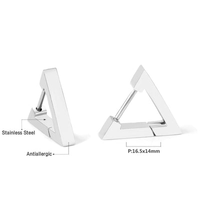 Bulk 18K Gold Triangular Earrings for Fashion Distributors Unique Style