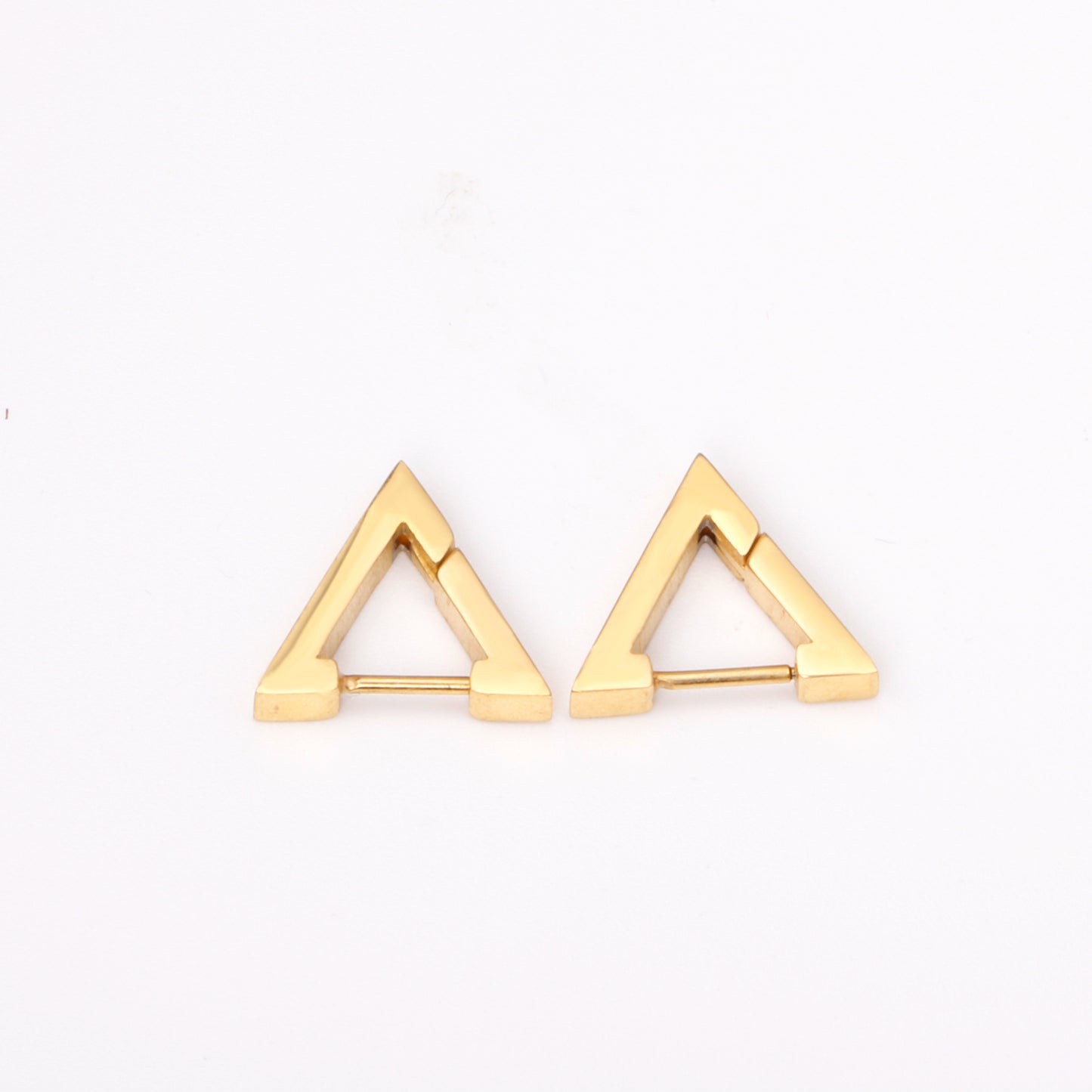 Bulk 18K Gold Triangular Earrings for Fashion Distributors Unique Style