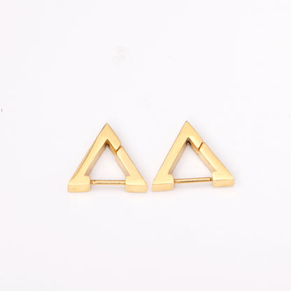 Bulk 18K Gold Triangular Earrings for Fashion Distributors Unique Style
