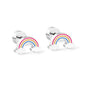 Wholesale Rainbow Cloud Stud Earrings Whimsical Daydream Color Burst