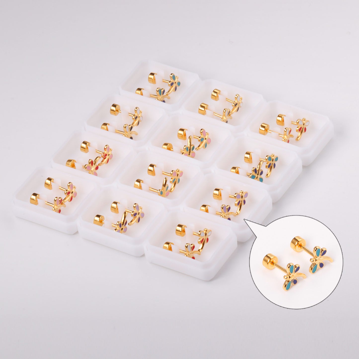 Wholesale Multi-Tone Hoops Modern Mosaic