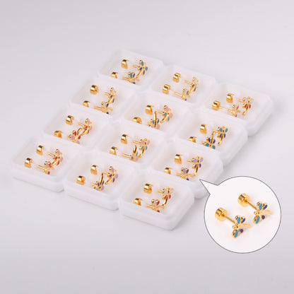 Wholesale Multi-Tone Hoops Modern Mosaic