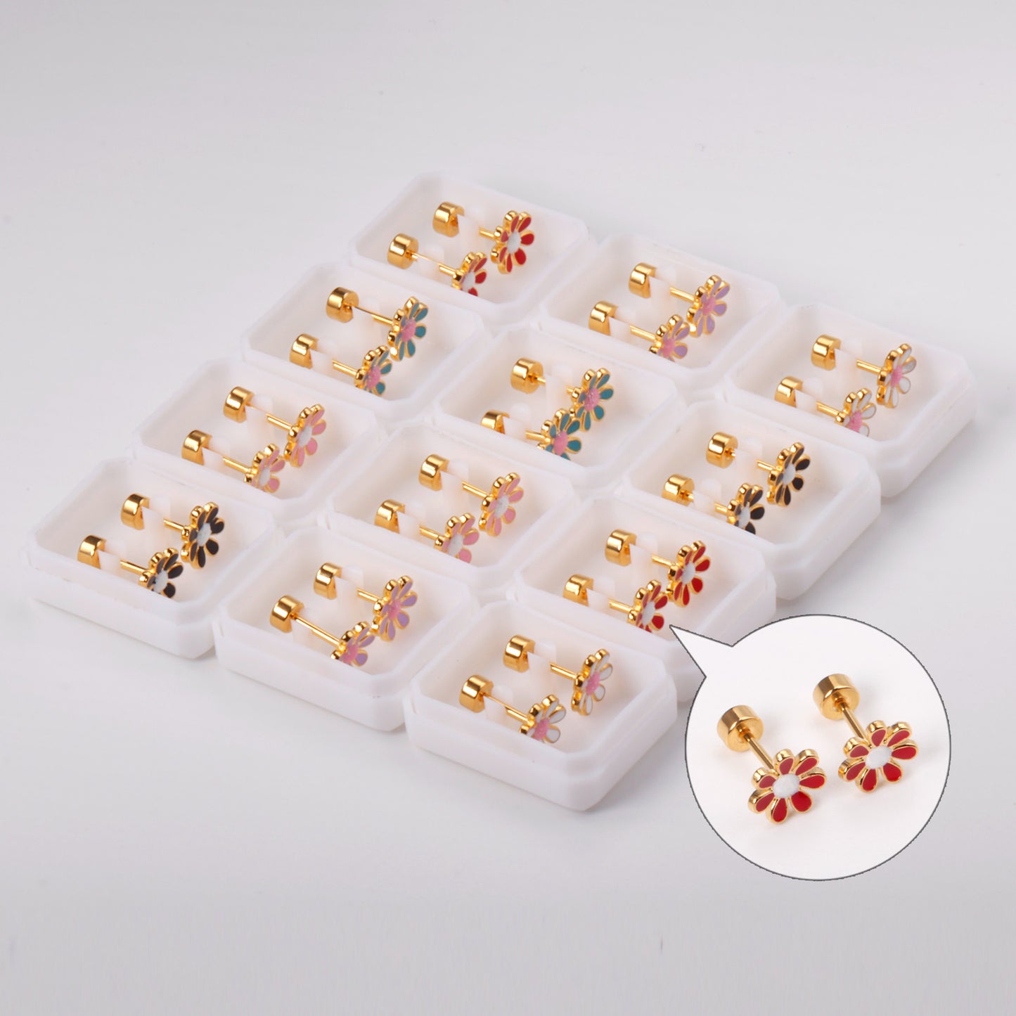 Wholesale Ornate Floral Studs Victorian Elegance