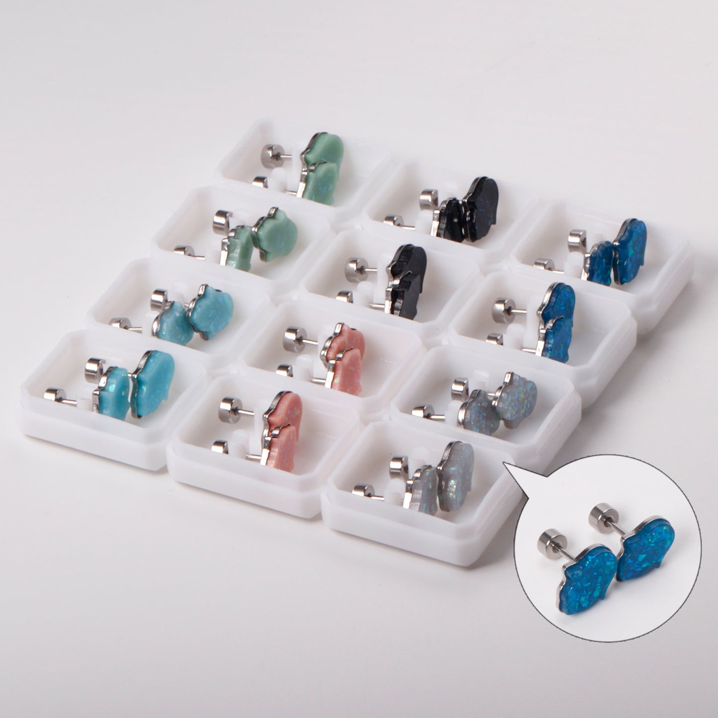 Bulk Vibrant Star Earrings Youthful Energy