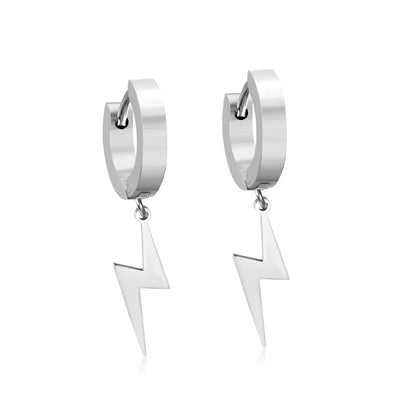 Wholesale 18K Gold Lightning Drop Hoop Earrings Bulk Supply