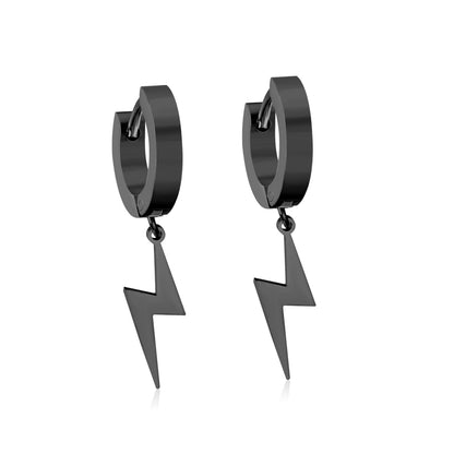 Wholesale 18K Gold Lightning Drop Hoop Earrings Bulk Supply