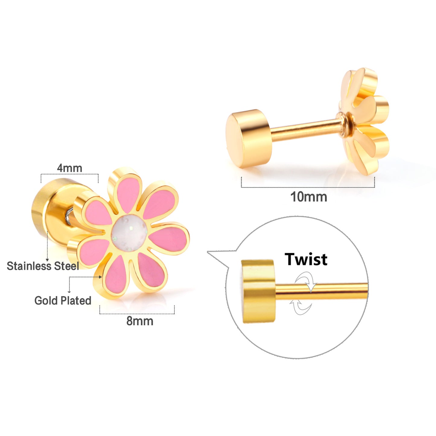 Wholesale Ornate Floral Studs Victorian Elegance