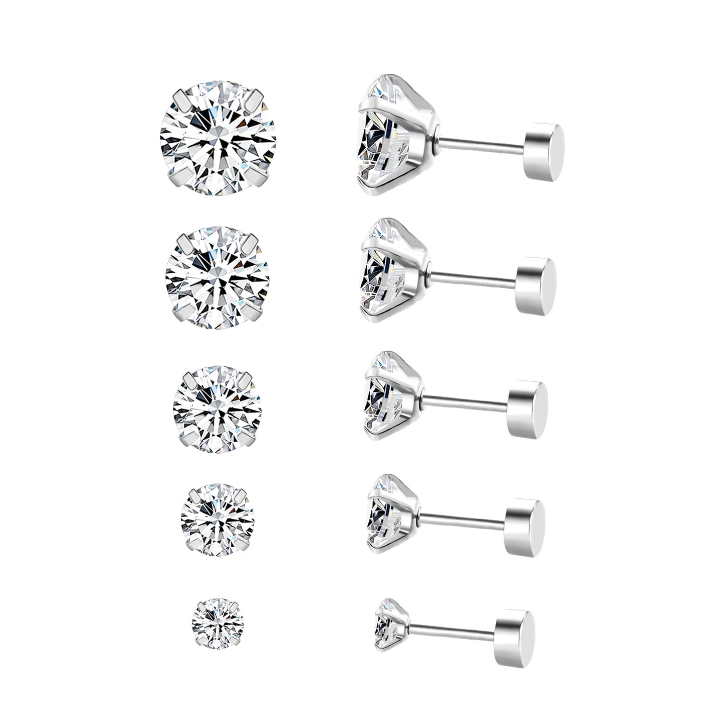 Bulk 18K Gold Cylinder Back Studs Contemporary Edge Urban Fashion Statement