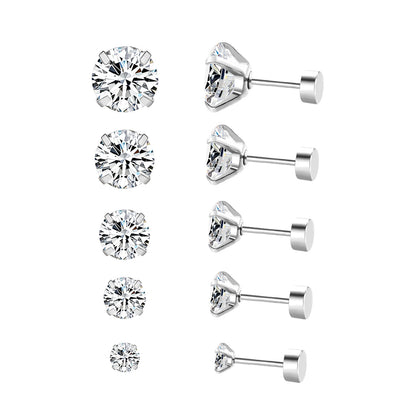 Bulk 18K Gold Cylinder Back Studs Contemporary Edge Urban Fashion Statement