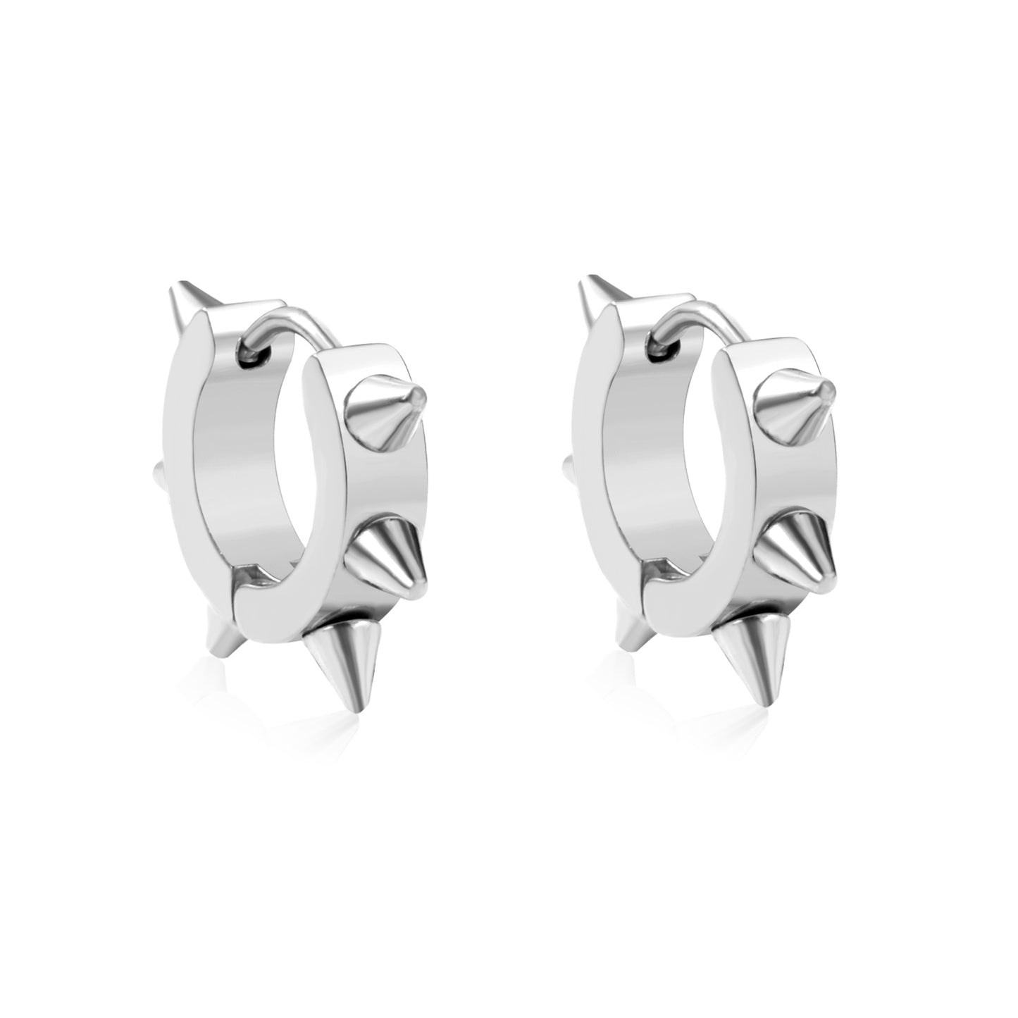 Wholesale 18K Gold Spiked Hoop Earrings Unique Edgy Design