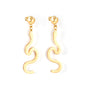 Wholesale 18K Gold Snake Stud Earrings SGS Certified