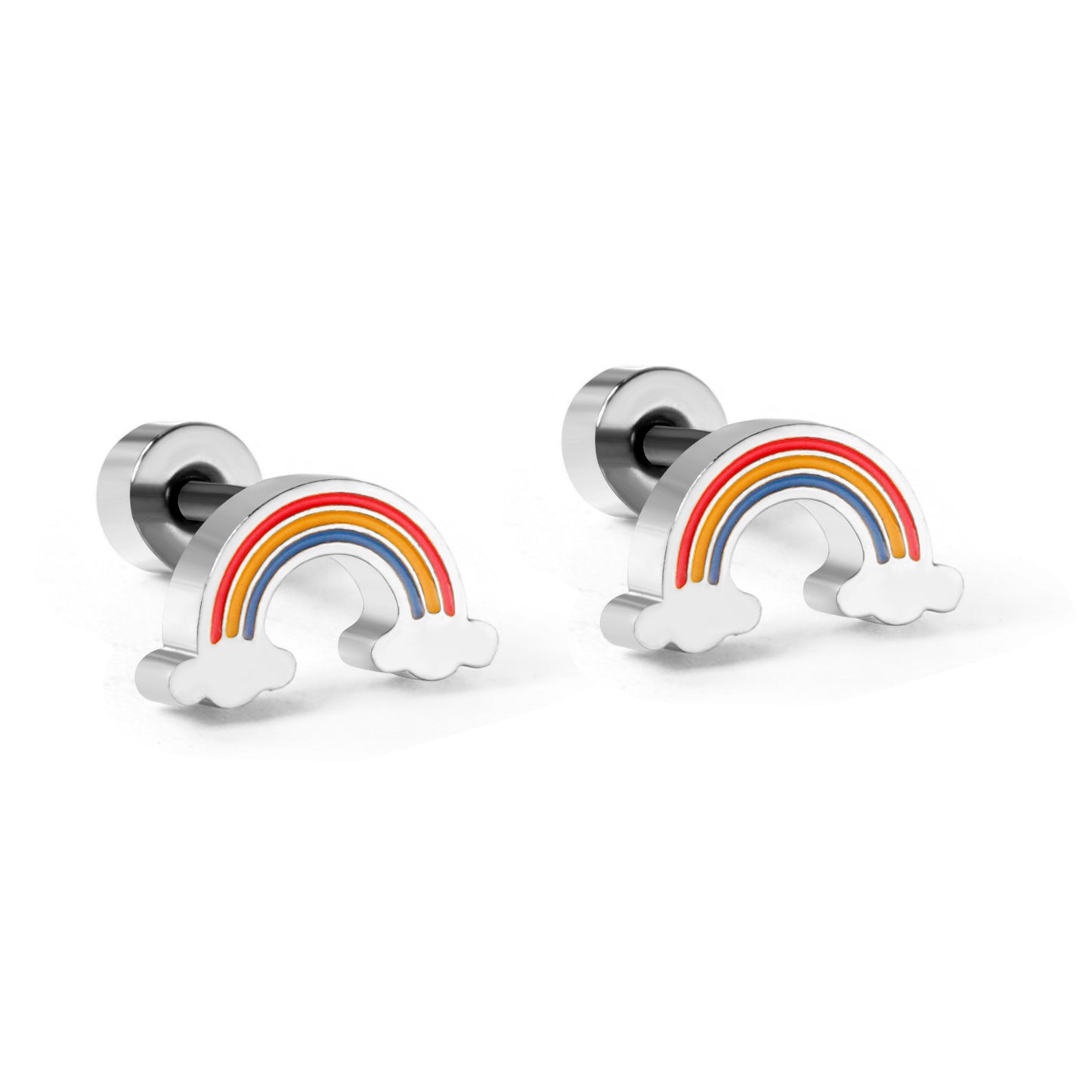 Wholesale Golden Rainbow Cloud Stud Earrings for Retail