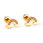 Wholesale 18K Gold Animal Stud Earrings Adorable Rabbit Design