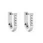 Wholesale 18K Gold U - Shaped Earrings with Diamonds for Fashion Accessories Elegant Design