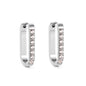 Wholesale 18K Gold Oval Earrings with Diamonds for Jewelry Vendors Sparkling Design