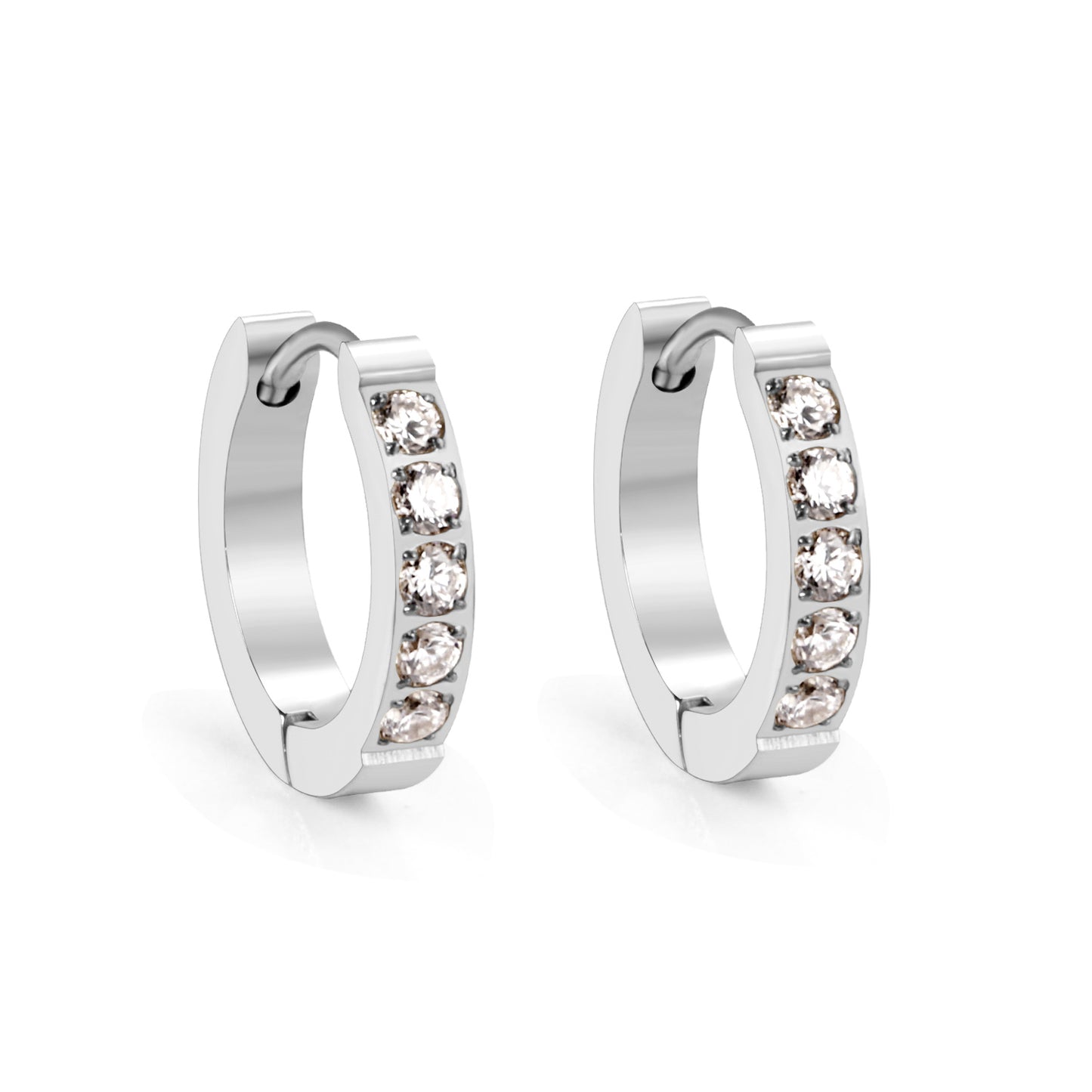 Bulk 18K Gold Diamond Hoop Earrings for Jewelry Distributor Sparkling Design