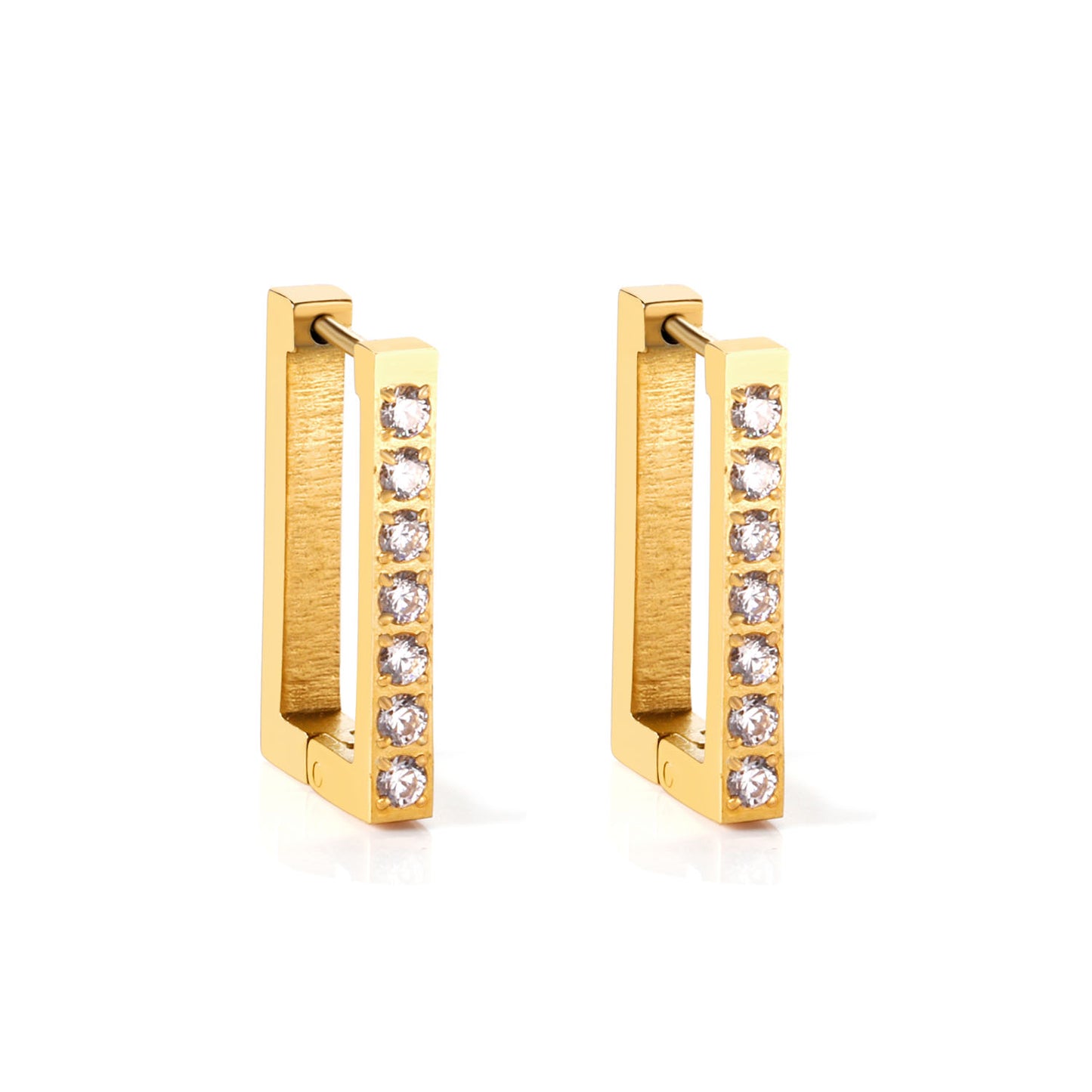 Wholesale 18K Gold Simple Hoop Earrings Classic Design for Bulk Orders