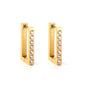 Wholesale 18K Gold Simple Hoop Earrings Classic Design for Bulk Orders