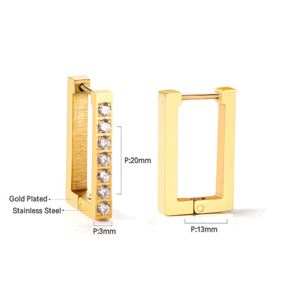 Wholesale 18K Gold Simple Hoop Earrings Classic Design for Bulk Orders