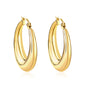 Wholesale 18K Gold Large Hoop Earrings for Jewelry Retailers Classic and Shiny Design