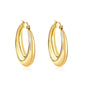 Wholesale 18K Gold Large Hoop Earrings for Jewelry Retailers Classic and Shiny Design