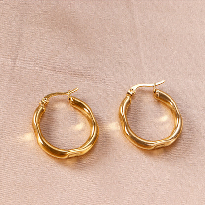 Bulk Smooth Hoop Earrings for Fashion Suppliers Classic Style