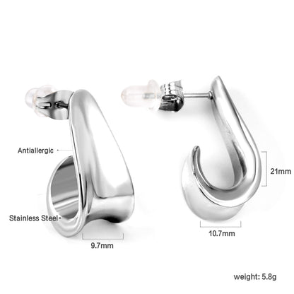 Bulk 18K Gold Irregular Stud Earrings Hypoallergenic