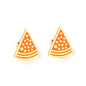 Wholesale Stainless Steel Orange Pizza Cut Earrings
