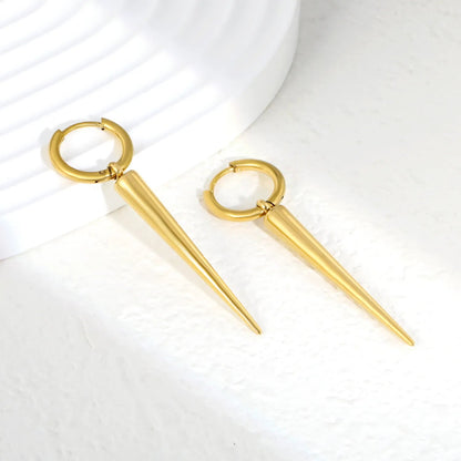 Minimalist Punk Spike Earrings | Tarnish-Free Textured Jewelry
