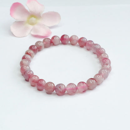 Wholesale Natural Strawberry Quartz Bracelets | Bulk Pink Crystal Jewelry Supplier