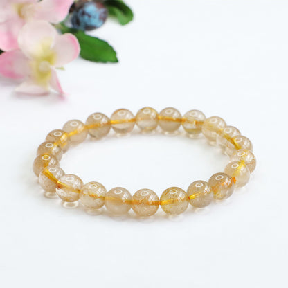 Wholesale Golden Rutilated Quartz Bracelets | Bulk Sourcing for Premium Crystal Jewelry