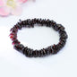 Organic Raw Garnet Slice Bracelet | Earthy Natural Gemstone Jewelry Wholesale