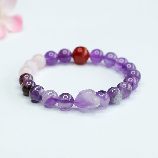 Multi-Crystal Amethyst Treasure Bracelet | Abundance & Mixed Healing Energy